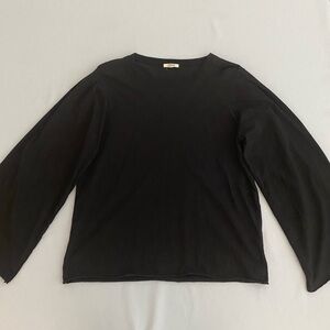 Leallo Women’s Top Shirt Large Puff Flutter Bell Sleeves Minimalist Quiet Luxury